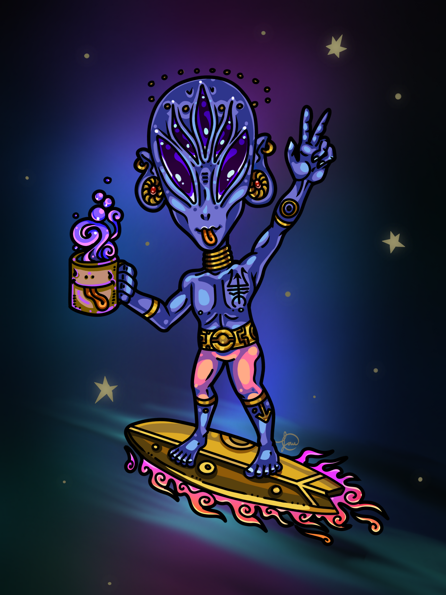 Haut court matin Alien