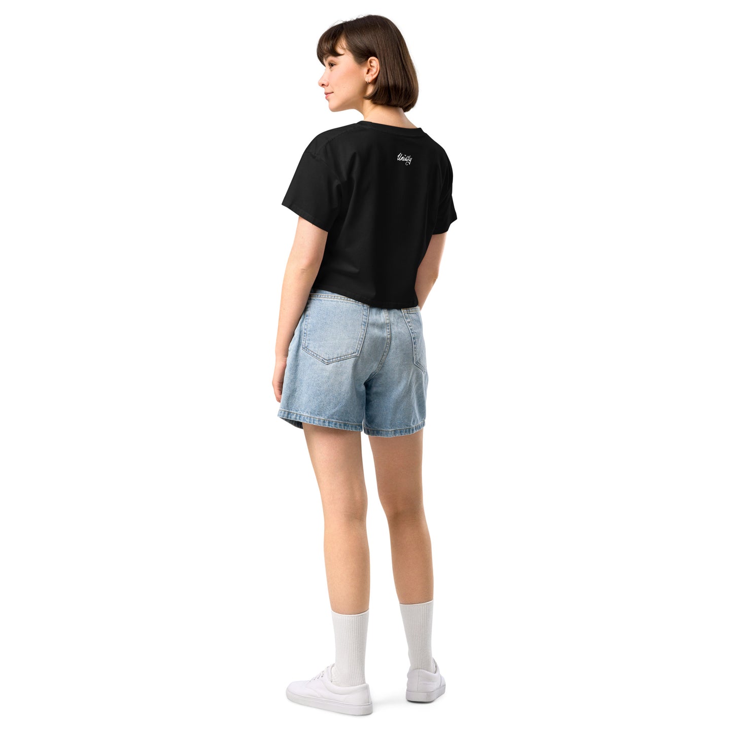 Ancient skull crop top